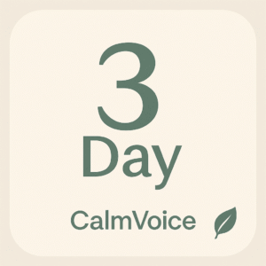 CalmVoice – 3-Day Stress Reset